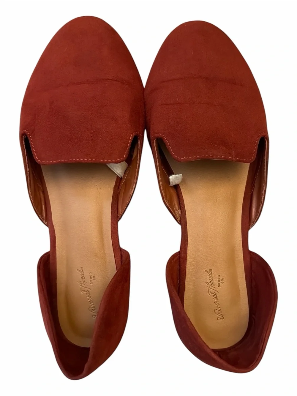 Universal Thread Women's Rust Suede Slip-On Loafers